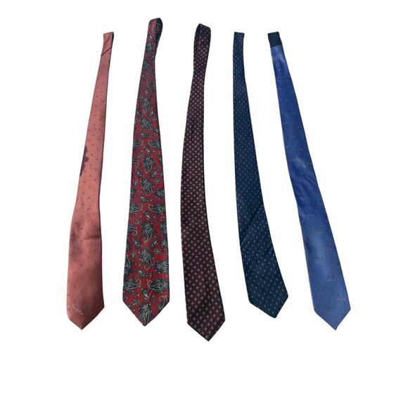 Oscar de la Renta Other - Designer Tie Lot Oscar De La Renta‎ Wembley Hardy Amies Chaps King's Lynn Silk